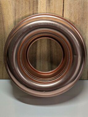 Vintage Pink Copper Aluminum Jello Ring Mold Cake Pan